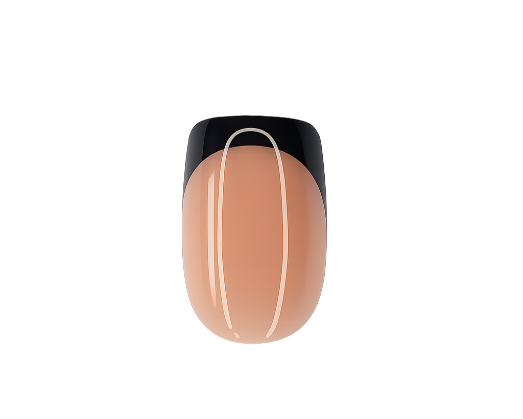faux ongles french black