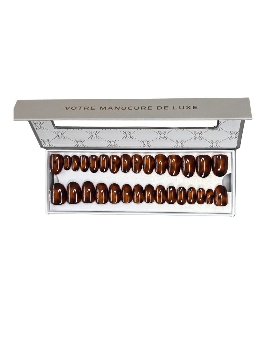 Turtoise Effect - Faux ongles Turtoise courts et ronds