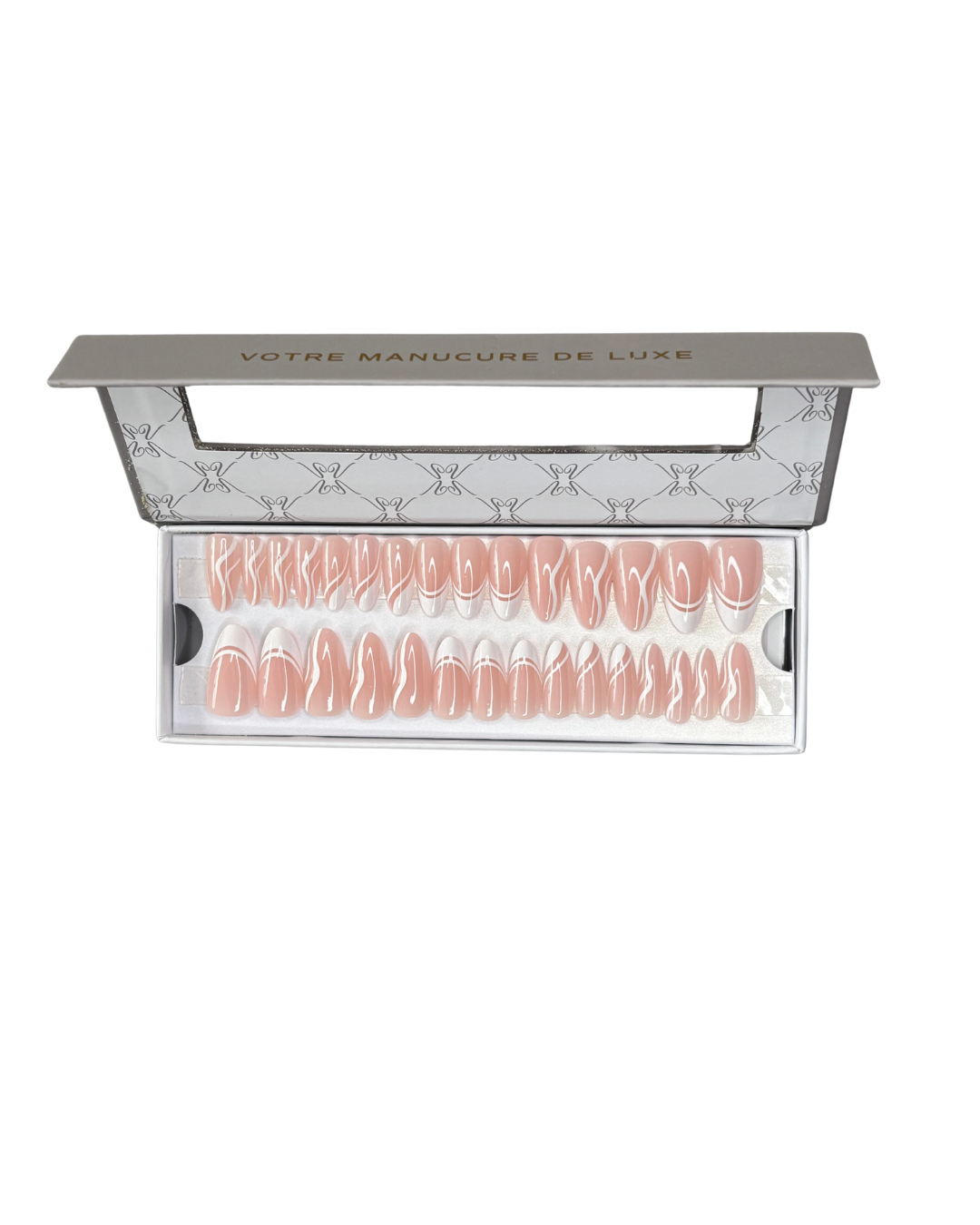 The Lady - Faux ongles long et blanc French