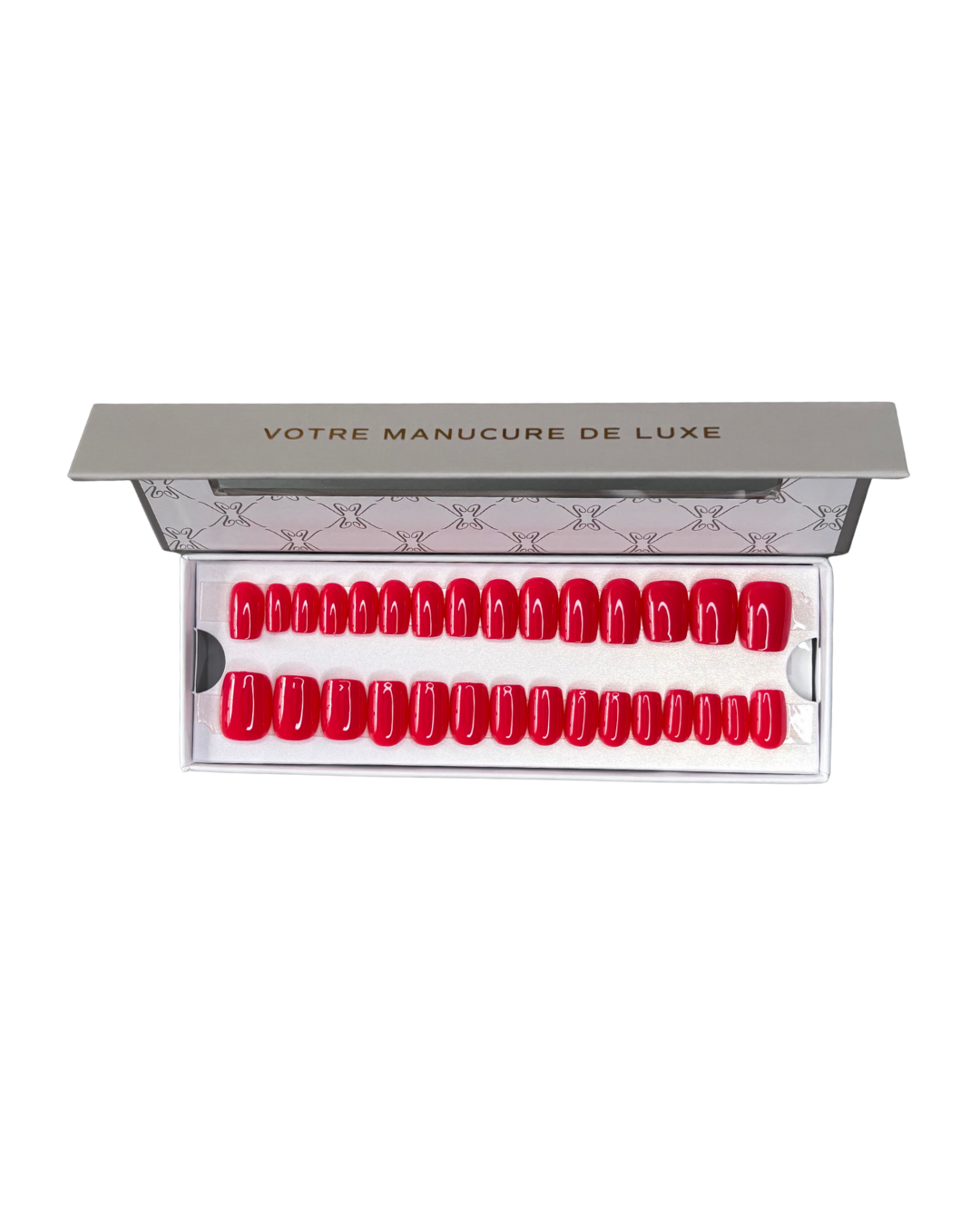 Pop Red - Faux ongles rouge pétillant d&