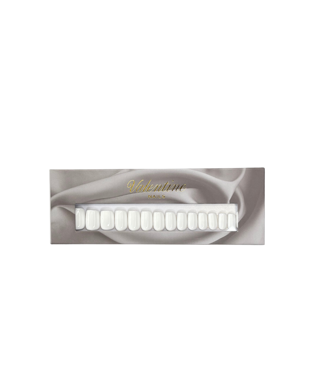 Coconut - Faux ongles blancs carrés extra court