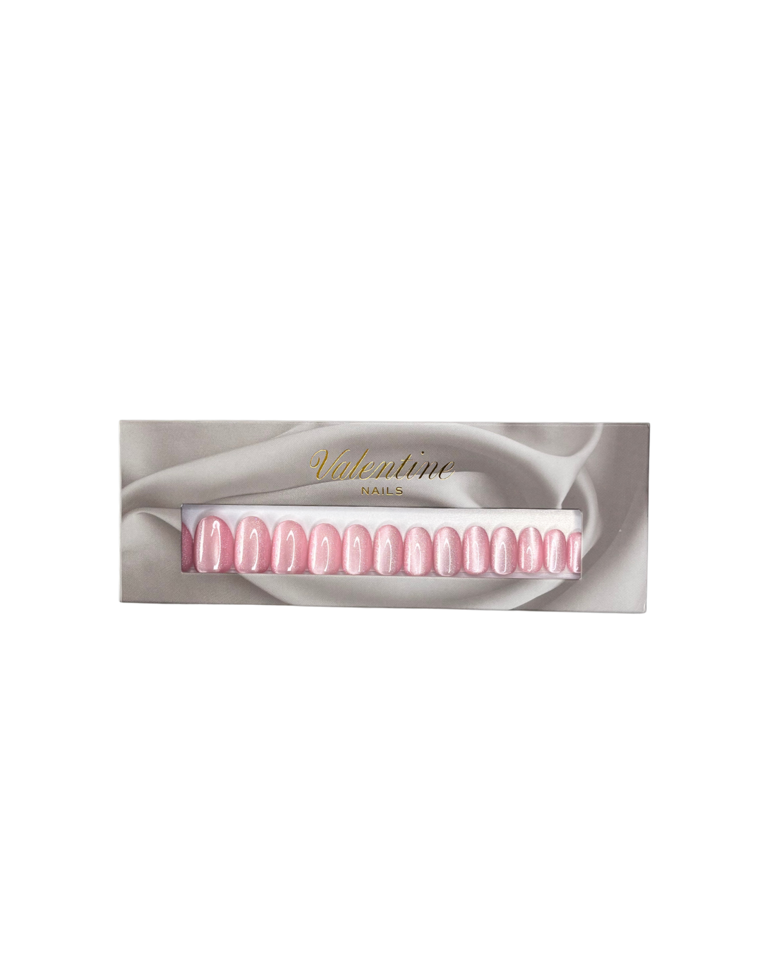 Rose éclat - Faux ongles roses et courts
