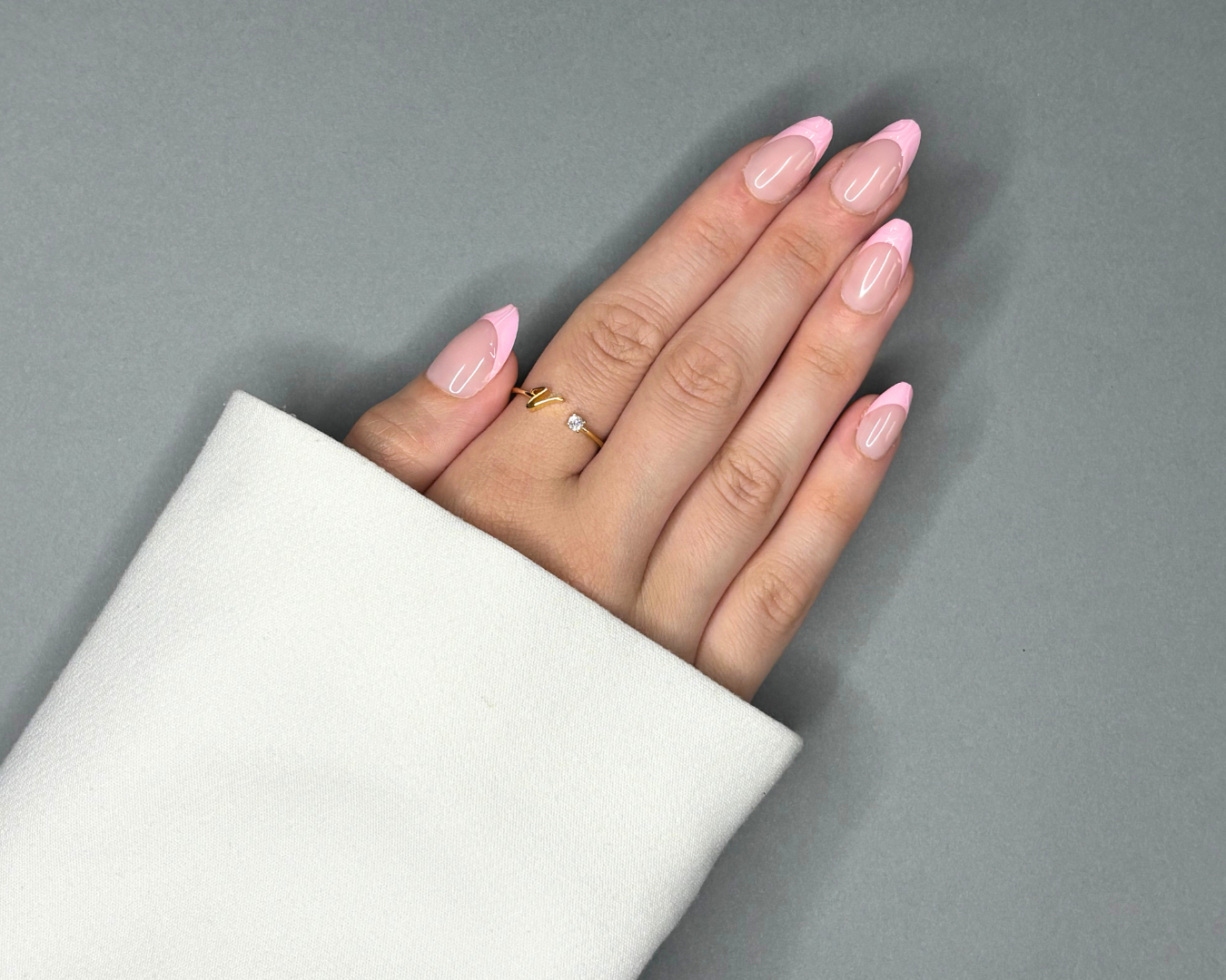 press on nails french roses nail art