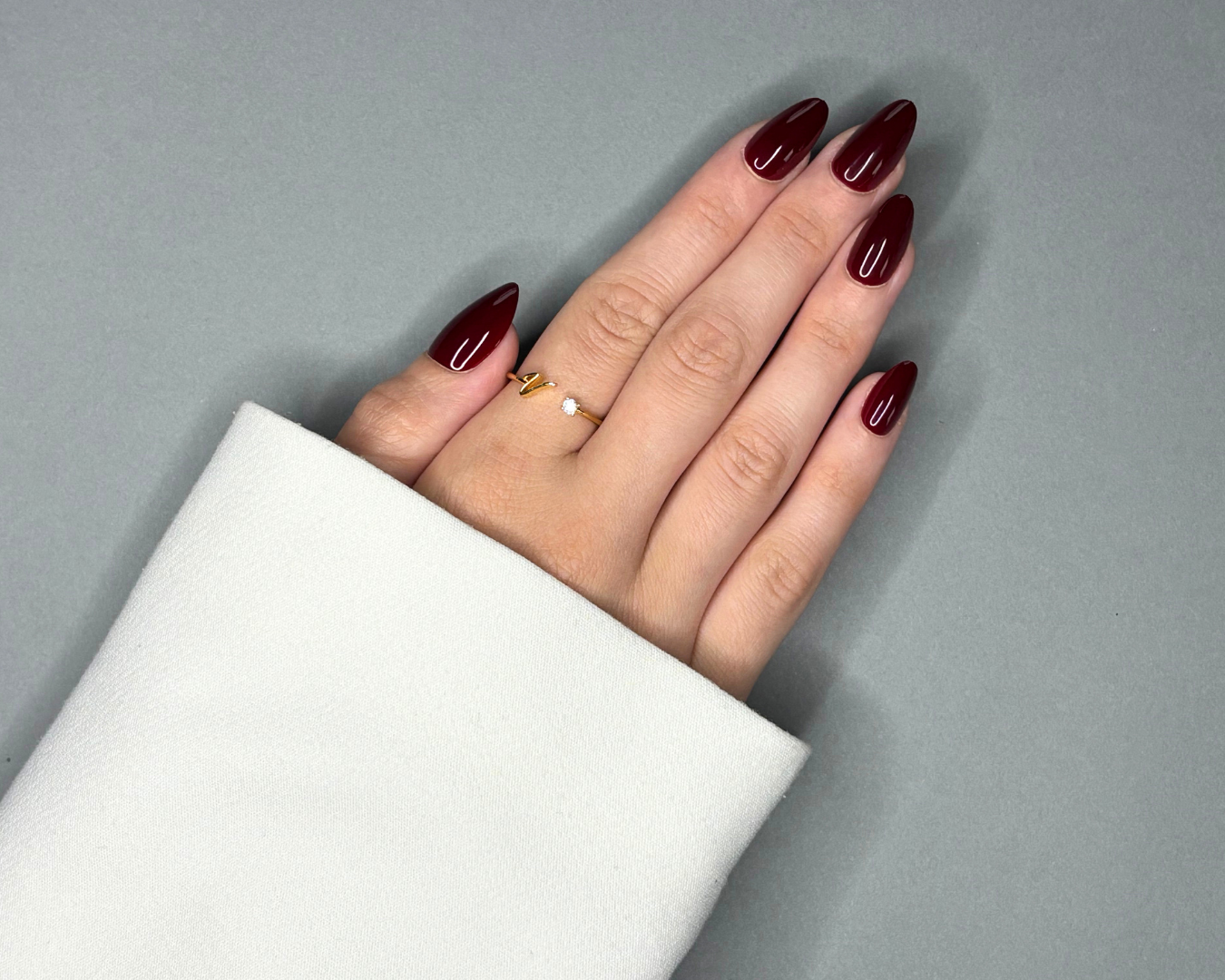 press on nails bordeaux longs