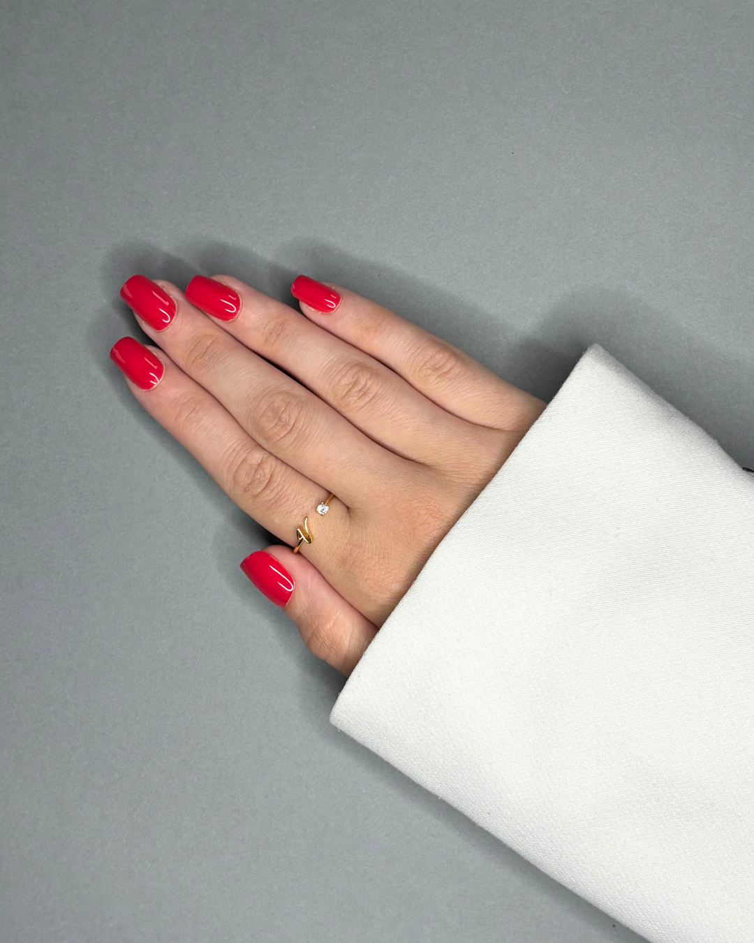 Pop Red - Faux ongles rouge pétillant d&