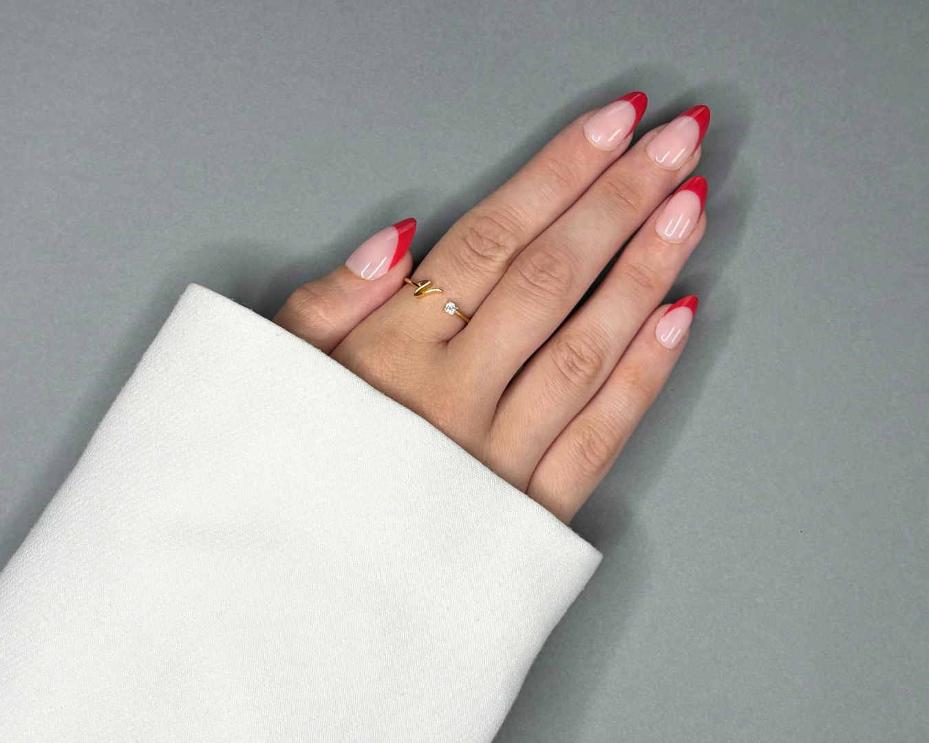 press on nails french rouges