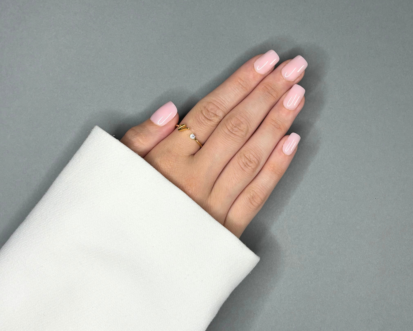 faux ongles extra court rose