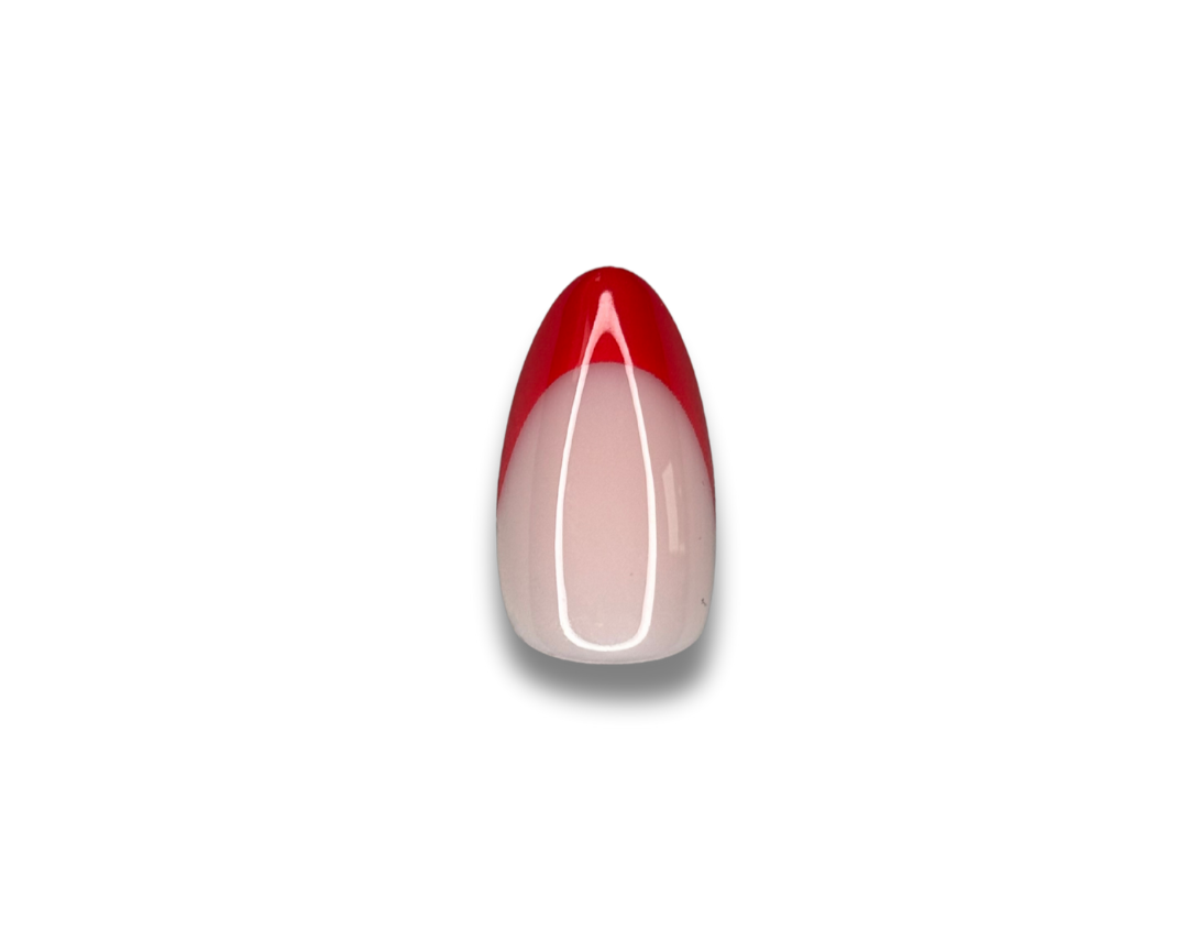 faux ongles french rouges