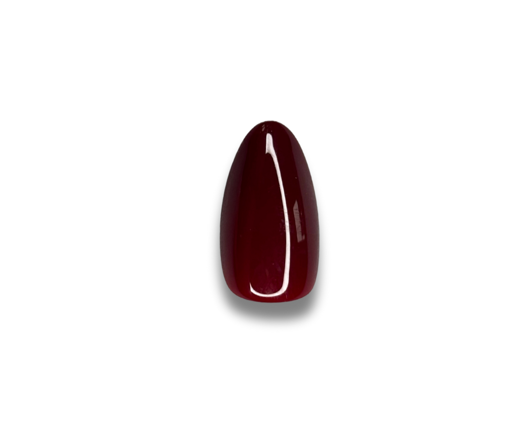 Working Girl - Faux ongles bordeaux longs en amande