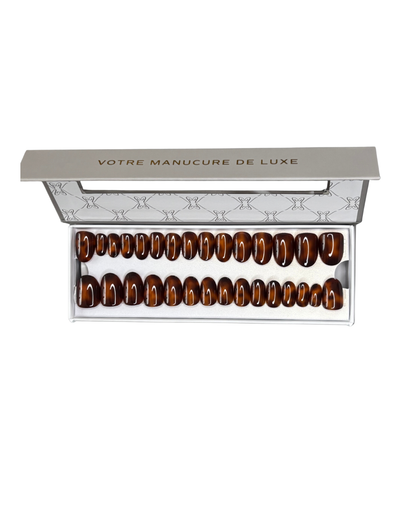 Turtoise Effect - Faux ongles Turtoise courts et ronds