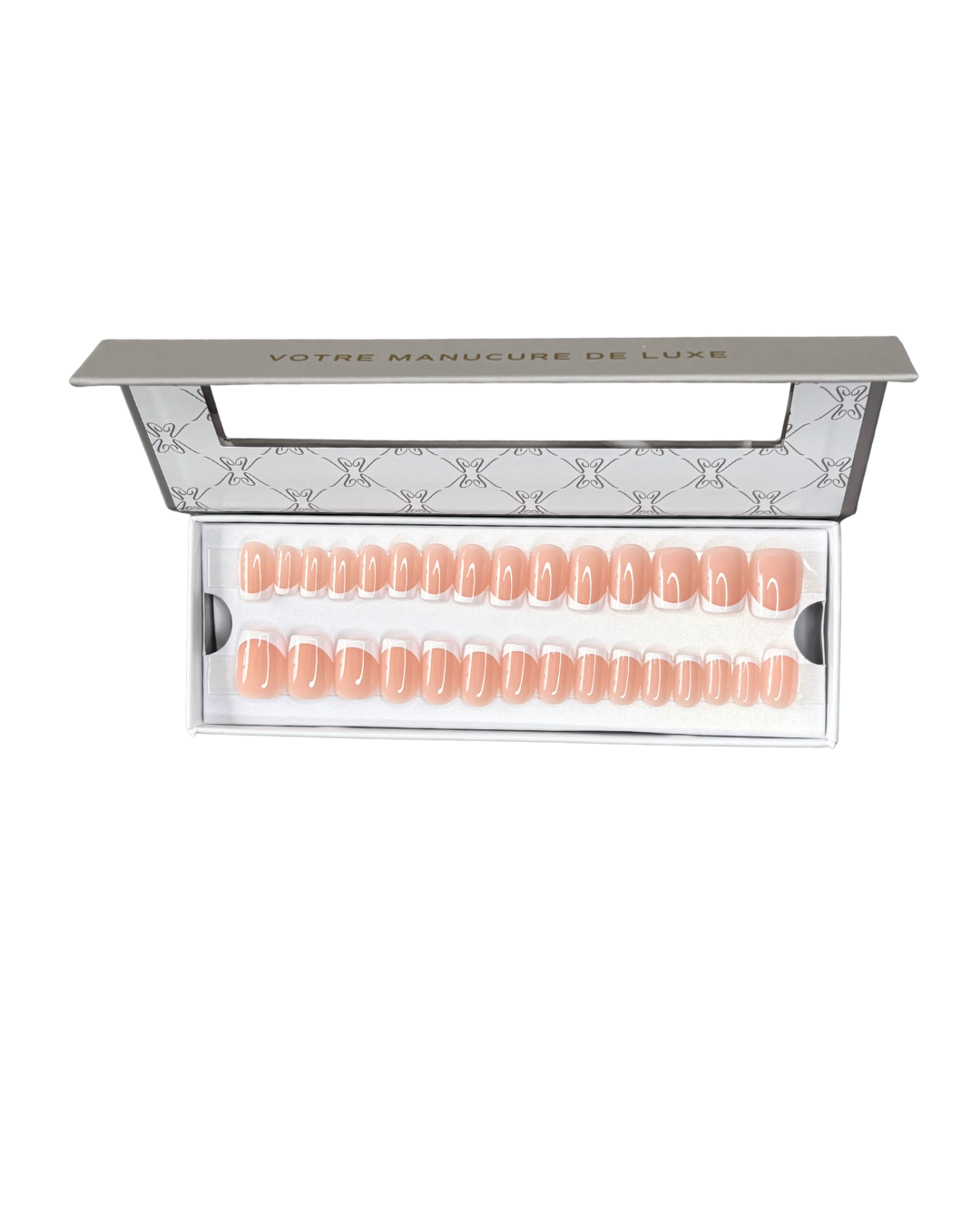 Clean Girl - Faux ongles French carré extra court