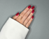 press on nails rouges profonds
