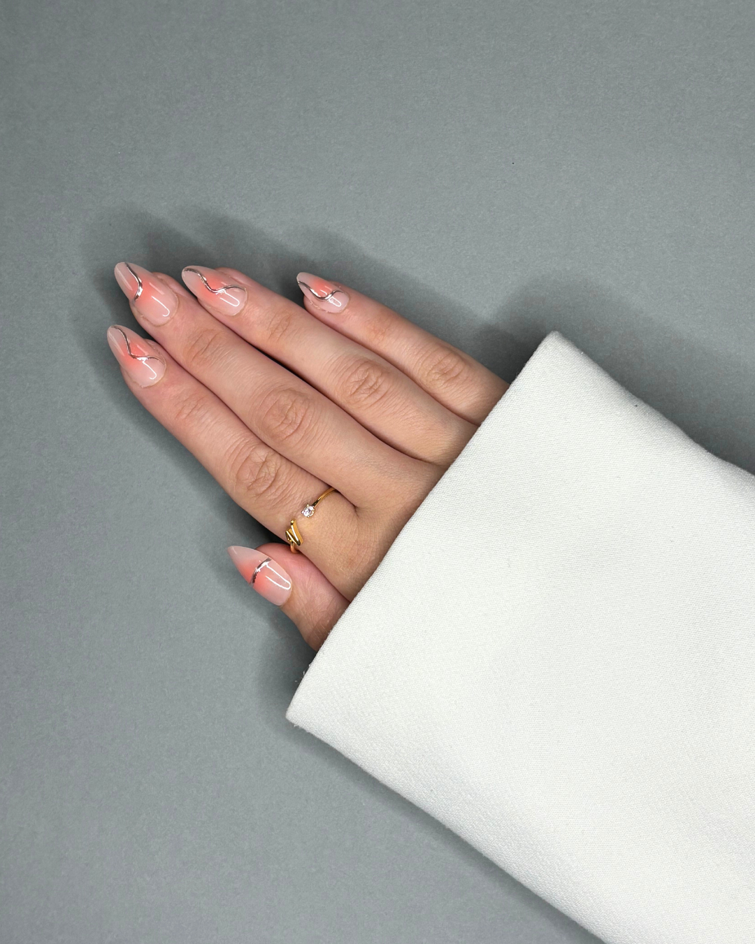 Jet Set - Faux ongles Babyboomer en amande