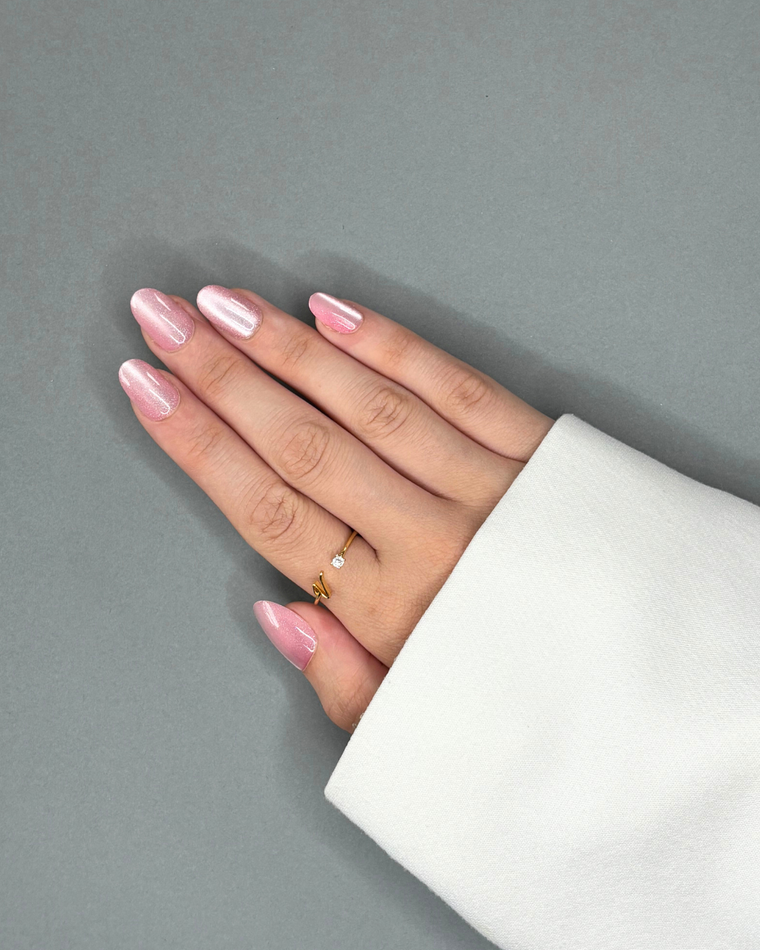 Rose éclat - Faux ongles roses  et courts