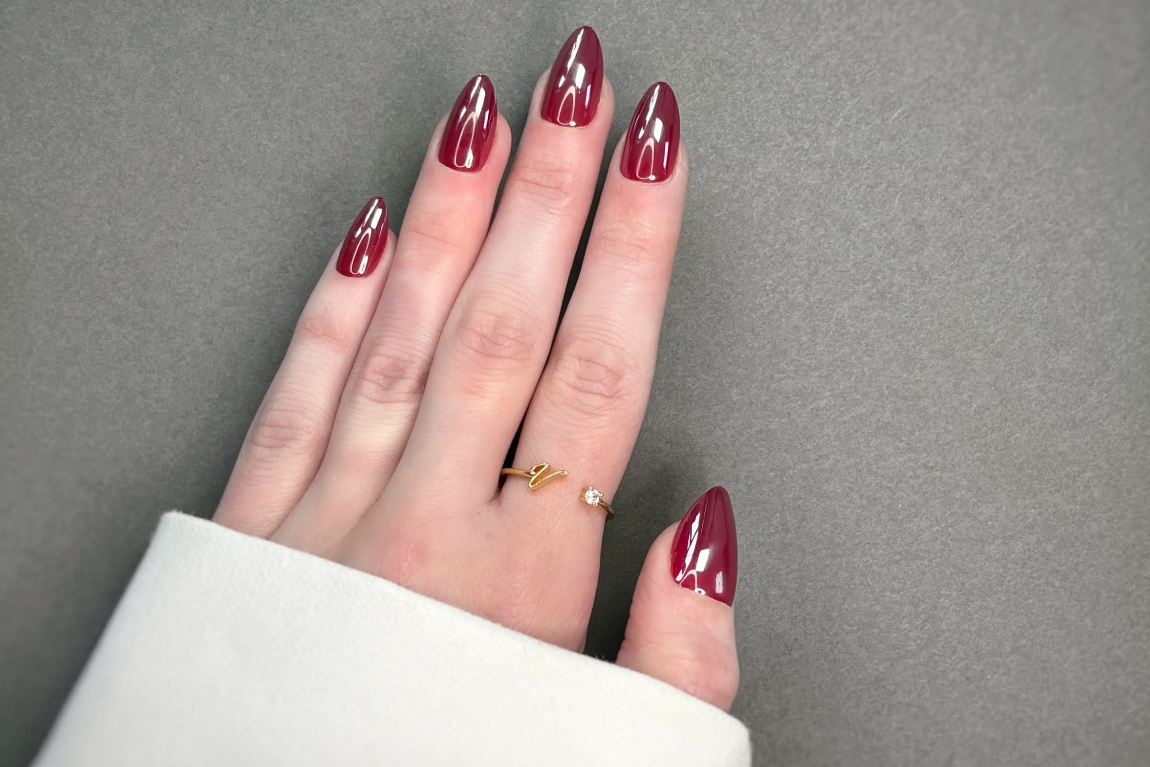 faux ongles bordeaux