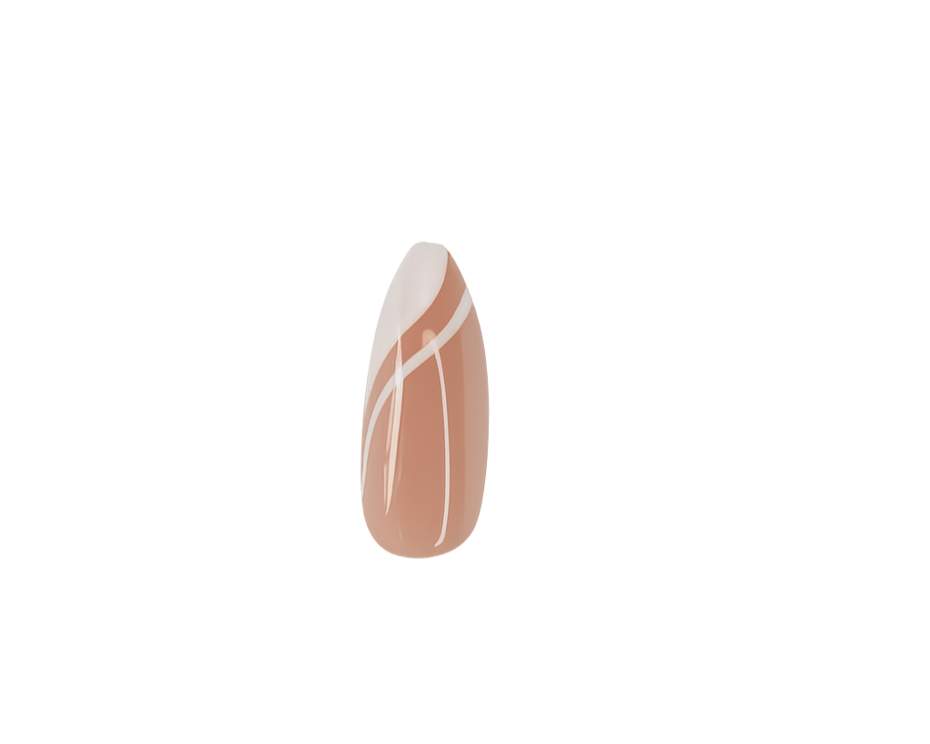 The Lady - Faux ongles long et blanc French